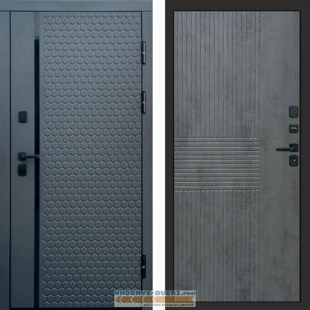 Входная дверь Simple графит Мастино бетон темный