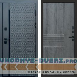 Входная дверь Simple графит Мастино бетон темный