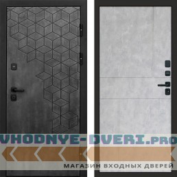 Входная дверь Спейс бетон Горизонт бетон светлый