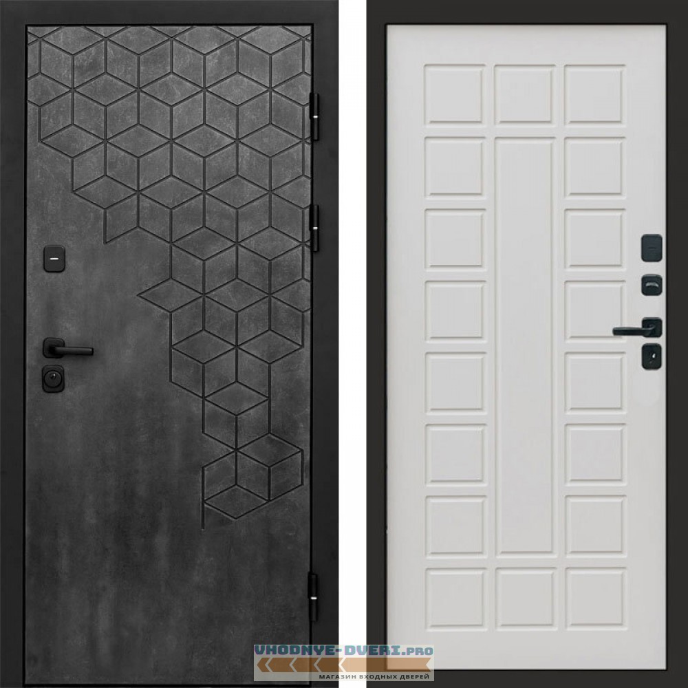 Входная дверь Спейс бетон Престиж бежевый матовый