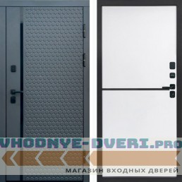 Входная дверь Simple графит Нео White