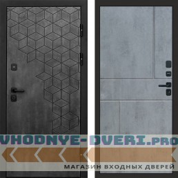 Входная дверь Спейс бетон Горизонт бетон темный