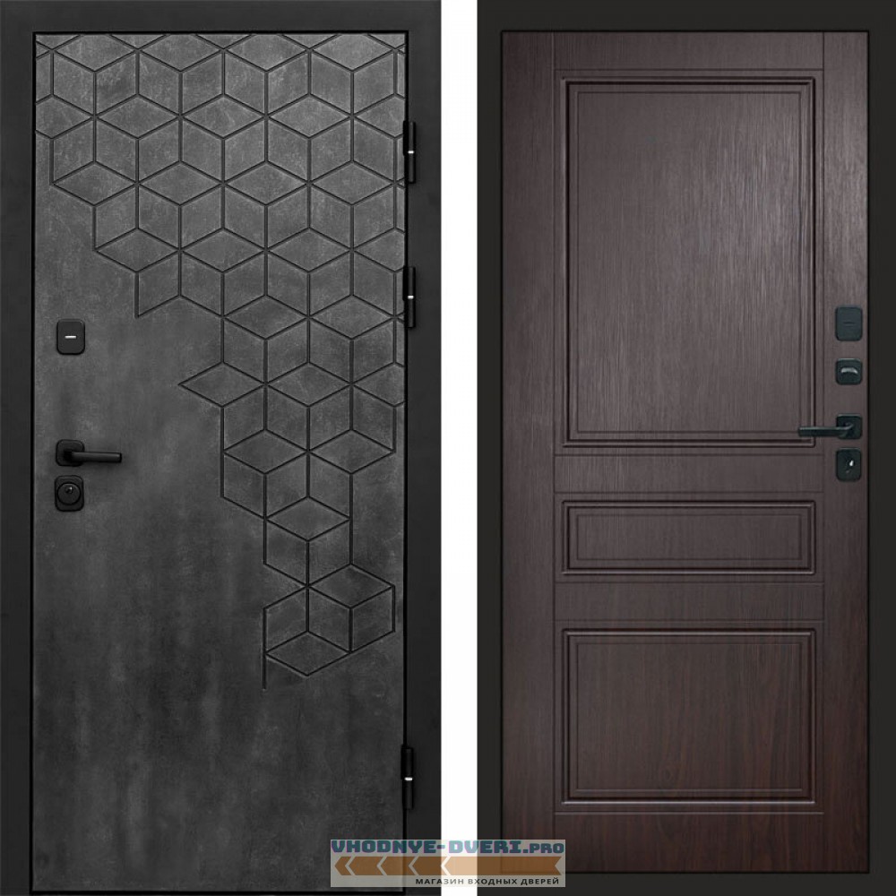 Входная дверь Спейс бетон Классика венге