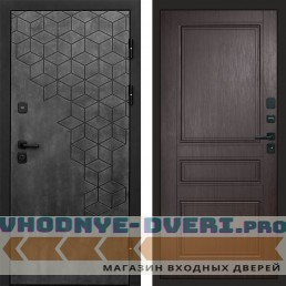 Входная дверь Спейс бетон Классика венге