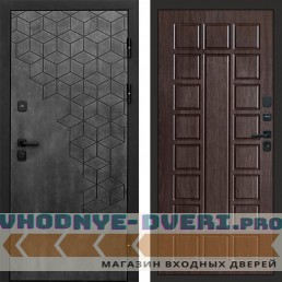Входная дверь Спейс бетон Престиж венге