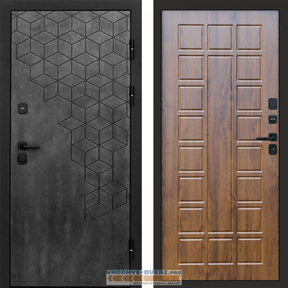 Входная дверь Спейс бетон Престиж дуб