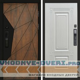 Входная дверь Геометрия смарт Мадрид лиственница