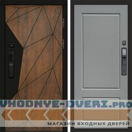 Входная дверь Геометрия смарт Марсель grey софт