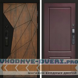 Входная дверь Геометрия смарт Марсель шоколад