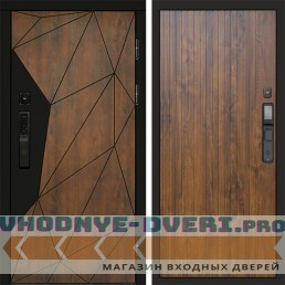 Входная дверь Геометрия смарт Flat дуб
