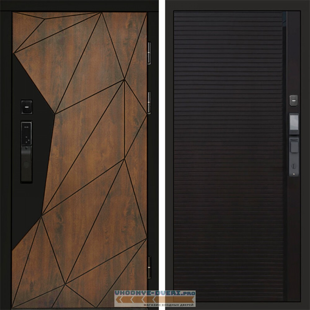 Входная дверь Геометрия смарт Porte black