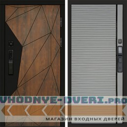 Входная дверь Геометрия смарт Porte grey софт