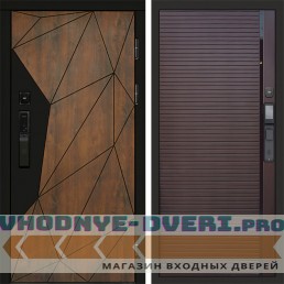 Входная дверь Геометрия смарт Porte шоколад