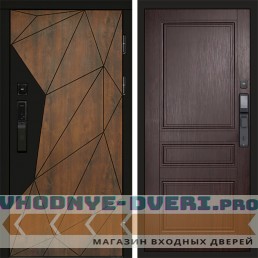 Входная дверь Геометрия смарт Классика венге