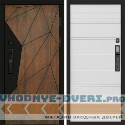 Входная дверь Геометрия смарт White line
