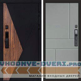 Дверь Termo Door  Smart (Смарт) Матрикс (Matrix) Горизонт Grey софт