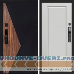 Входная дверь  Smart (Смарт) Матрикс (Matrix) Гранд Белый Софт