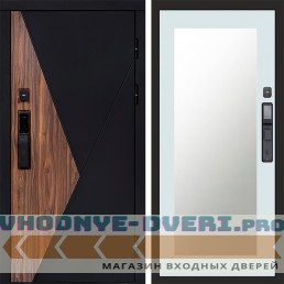Дверь Termo Door  Smart (Смарт) Матрикс (Matrix) Зеркало Триумф Белый софт