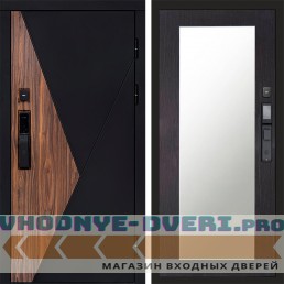 Входная дверь  Smart (Смарт) Матрикс (Matrix) Зеркало триумф венге