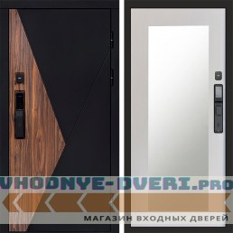 Входная дверь  Smart (Смарт) Матрикс (Matrix) Зеркало Триумф лиственница белая