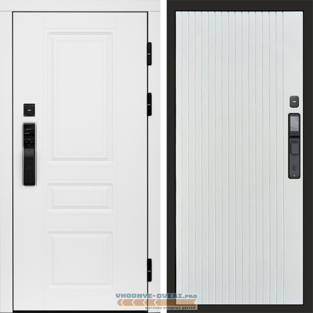 Дверь Termo Door  Smart (Смарт) Орегон White  Flat Белый софт