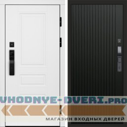 Termo Door  Smart (Смарт) Орегон White  Flat Черный кварц