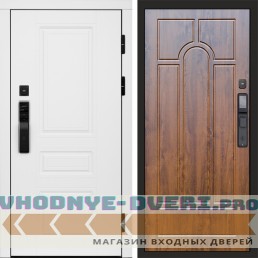 Входная дверь  Smart (Смарт) Орегон White  Арка дуб