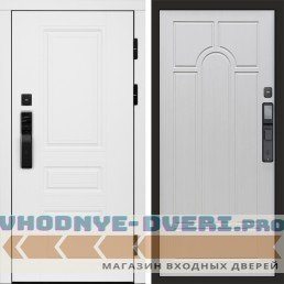 Входная дверь  Smart (Смарт) Орегон White  Арка лиственница