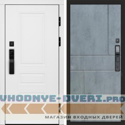 Входная дверь  Smart (Смарт) Орегон White  Горизонт бетон темный