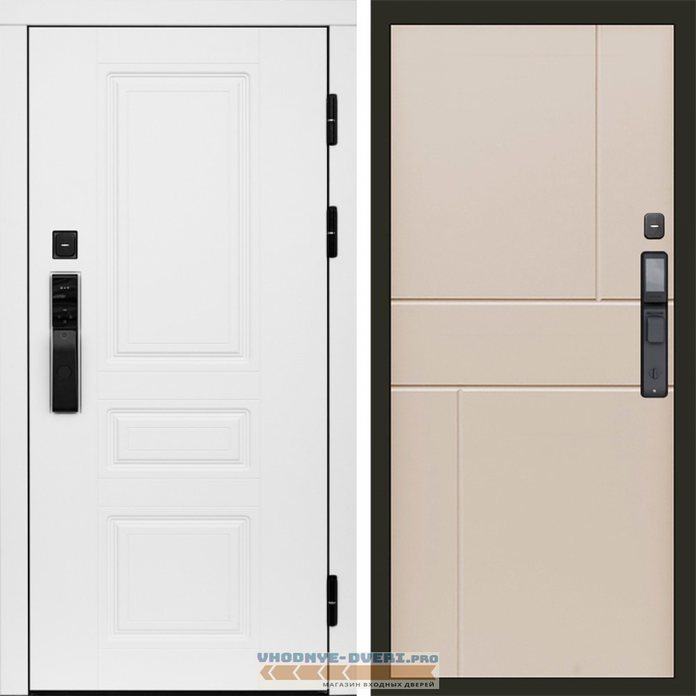 Дверь Termo Door  Smart (Смарт) Орегон White  Горизонт Слоновая кость