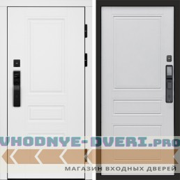 Входная дверь  Smart (Смарт) Орегон White  Классика Белый матовый