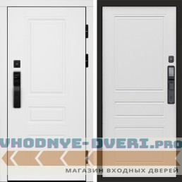 Входная дверь  Smart (Смарт) Орегон White  Классика Лиственница