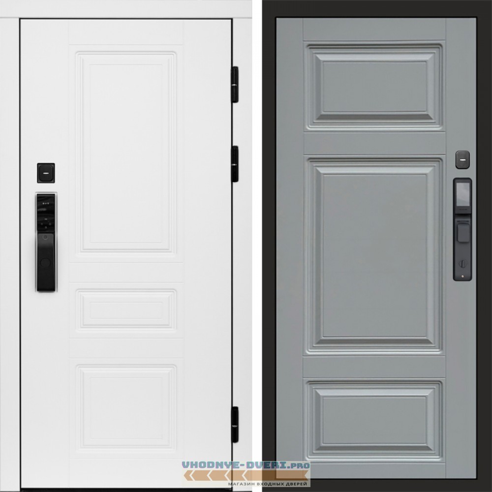 Дверь  Termo Door  Smart (Смарт) Орегон White  Лион Grey софт