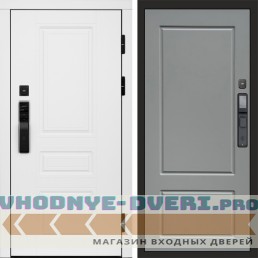 Дверь входная Termo Door  Smart (Смарт) Орегон White  Марсель Grey софт
