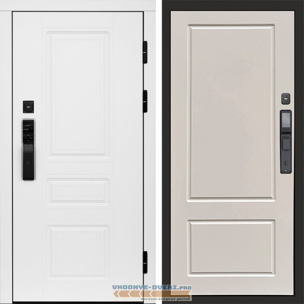 Дверь входная Termo Door  Smart (Смарт) Орегон White  Марсель Слоновая кость