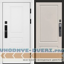 Дверь входная Termo Door  Smart (Смарт) Орегон White  Марсель Слоновая кость