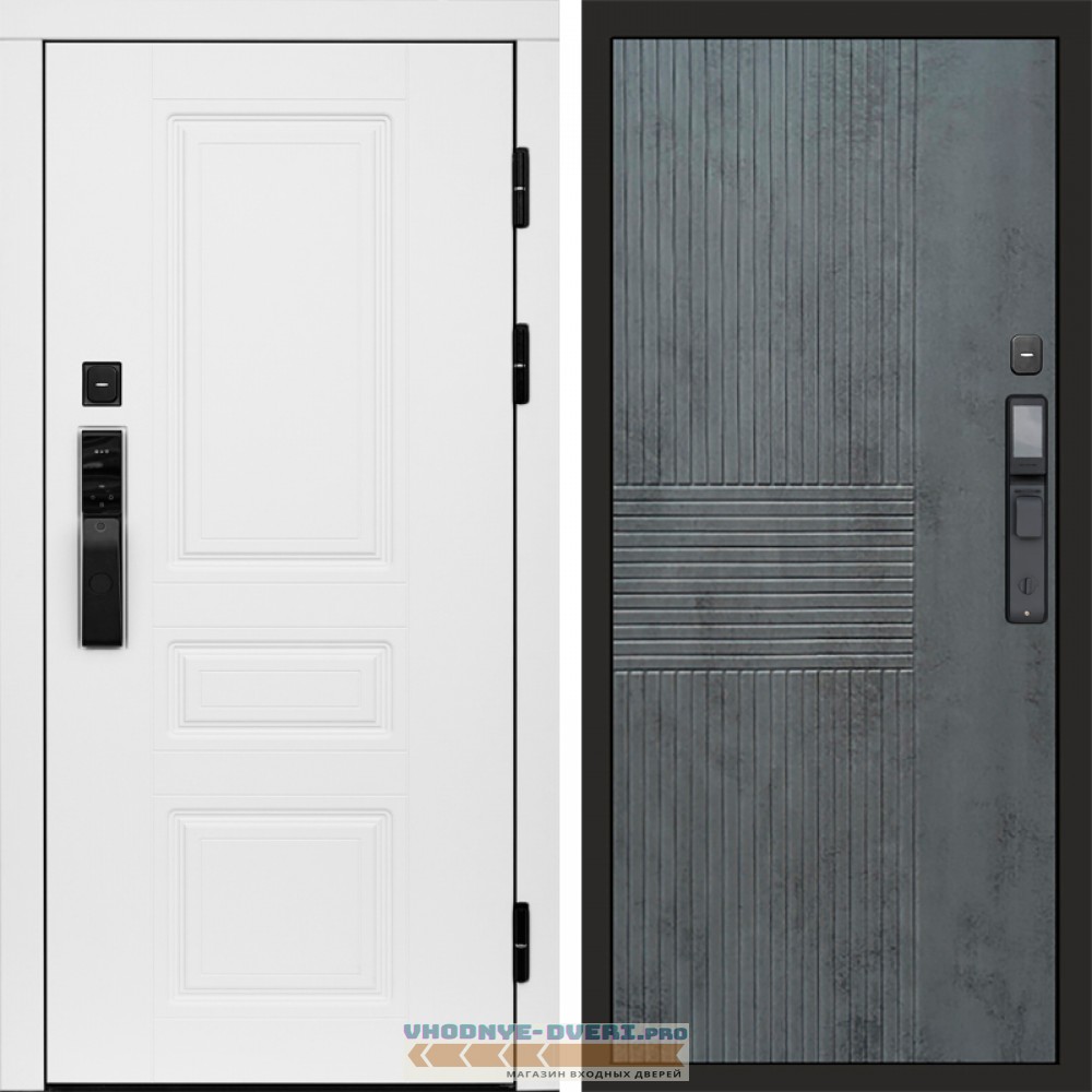 Termo Door  Smart (Смарт) Орегон White  Мастино Бетон темный