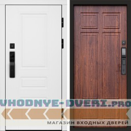 Входная дверь  Smart (Смарт) Орегон White  Премиум орех