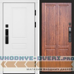Входная дверь  Smart (Смарт) Орегон White  Стандарт орех