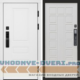 Входная дверь  Smart (Смарт) Орегон White  Престиж белый матовый