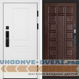 Входная дверь  Smart (Смарт) Орегон White  Престиж Венге