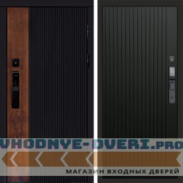 Входная дверь Престиж смарт Flat черный кварц