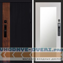 Входная дверь Престиж смарт Зеркало триумф лиственница