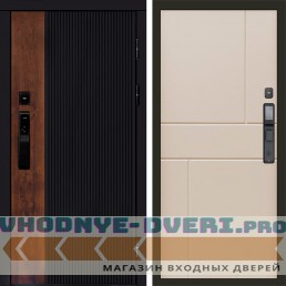 Входная дверь Престиж смарт Горизонт слоновая кость