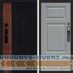 Входная дверь Престиж смарт Лион grey софт