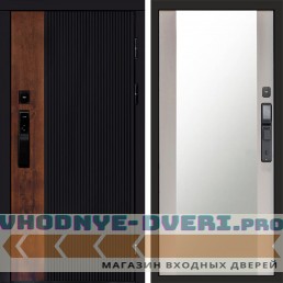 Входная дверь Престиж смарт Зеркало лиственница