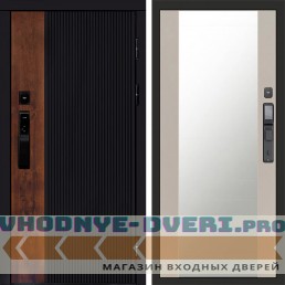 Входная дверь Престиж смарт Зеркало слоновая кость