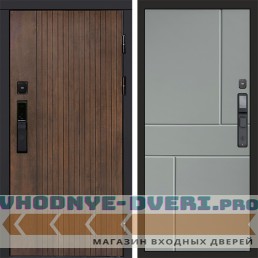 Дверь Termo Door  Smart (Смарт) Твист Ультра Горизонт Grey софт