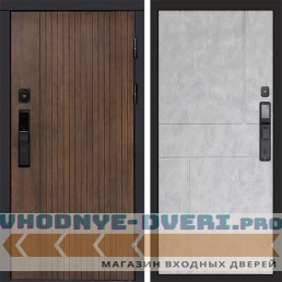 Входная дверь  Smart (Смарт) Твист Ультра Горизонт бетон светлый