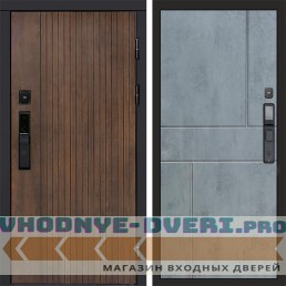 Входная дверь  Smart (Смарт) Твист Ультра Горизонт бетон темный